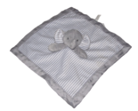 Circo Gray White Elephant Striped Baby Security Blanket Lovey Target 14"... - $8.02
