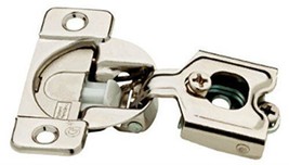 H1530SL-NP 35mm 105 Euro HInge Partial Overlay Nickel Finish Set of 10 - £86.14 GBP