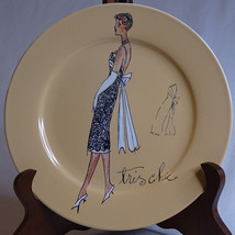 Rosanna Plate French Fashion Chic Retro Apricot Dessert Or Salad Plate 8&quot; Size - £3.06 GBP