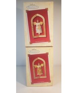 Hallmark Keepsake Lot of 2 Gift of Peace &amp; Glad Tidings  Ornament  Angel... - €9,32 EUR