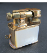 vintage &quot;GOLDEN WHEEL&quot; lighter SWING ARM 1950&#39;s miniature MOTHER OF PEARL! - £38.25 GBP