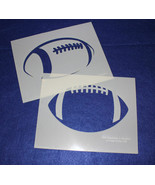 2 Pc Set -Mylar 14 Mil Large Football Stencils Painting/Crafts/Stencil/T... - $22.37