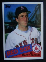 1985 Topps #298 Marty Barrett Boston Red Sox Rookie RC Baseball Card - £0.73 GBP