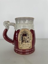 Minnesota 2003 Renaissance Festival Limit Burgundy Pottery Beer Mug Barware - £12.12 GBP