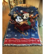 NWOT/MICKEY MINNIE AND PLUTO SLEIGH RIDE/TAPESTRY - $50.00