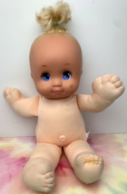 Mattel Magic Nursery baby Soft Body doll 1989 Blonde Hair Blue eyes Vintage - $12.86