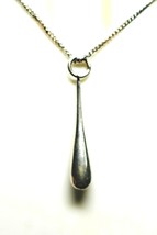 Minimalist Sterling Silver Teardrop Pendant | Handmade Modern Drop Neckl... - $50.00