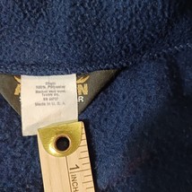 Vintage Auburn Sportswear Men's Blue Fleece Full Zip Pocket Sweatshirt Jacket XL image 4