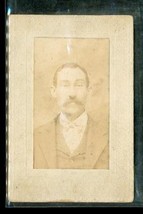 Vintage CDV Photo William FJ Leuf Photographer Man Fancy Dress Philadelp... - $9.89