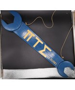 Vtg Pi Tau Sigma Wooden Wrench J. Burns &#39;61 Blue 19&quot; Engineer Pittsburgh... - €42,89 EUR