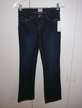 PLACE GIRL&#39;S DK WASH BOOTCUT STRETCH JEANS-10-NWT-COTTON/POLY/SPANDEX-NICE - $13.99