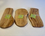 3x Trader Joe’s Olive Wood Cutting Board Charcuterie Serving Cheese Tray... - £65.81 GBP