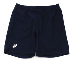 Asics Dark Blue WR Waza Woven Athletic Shorts 8&quot; Inseam Men&#39;s NWT - £48.64 GBP