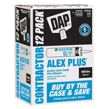 12-Pack DAP Alex Plus Acrylic Latex Caulk Plus Silicone Interior Exterio... - $43.35