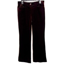 ESCADA Velvet Pants Wine Maroon Burgundy Flare Kick Boot Trousers 8 / 38... - $85.00