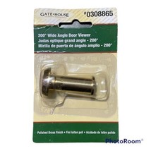 Gatehouse 200 Degree Wide Angle Door Viewer Polished Brass Finish #0308865 - $4.94