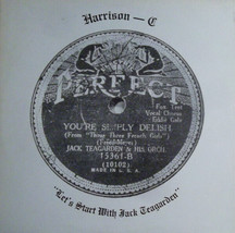 1978 Harrison Record Lets Start Jack Teagarden Blues Big Band Swing Bartha Shaw - £18.44 GBP