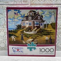 Charles Wysocki A Delightful Day on Sparkhawk Island 1000 Piece Puzzle - £12.85 GBP