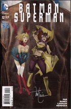 Ant Lucia Signed Batman Superman #12 Batgirl Supergirl Variant Cover Art... - $376.14 MXN