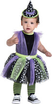 Classic Witch Costume Girls Infant 12M to 24M 12-24 Month Purple Black Tutu - £25.41 GBP