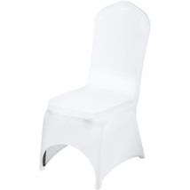 VEVOR 100pcs White Spandex Chair Covers For Wedding Banquet Party Ceremo... - £176.92 GBP