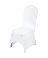 VEVOR 100pcs White Spandex Chair Covers For Wedding Banquet Party Ceremo... - £177.66 GBP