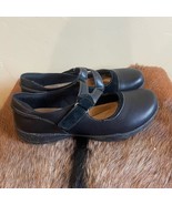 Clarks $90 Black Leather Roseville Jane Women&#39;s Mary Jane Shoes US 9.5 - £25.46 GBP