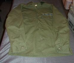 1978 POST VIETNAM ERA DURABLE PRESS UTILITY SHIRT OG-507 13.5 X 32 - $39.14