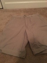  Dockers Men&#39;s Khaki Shorts Flat Front Pockets Zip &amp; Button Size 30  - $41.71