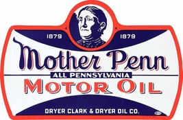 Mother Penn Motor Oil Laser Cut Metal Advertising Sign - £55.69 GBP
