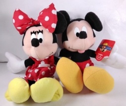 Disney Mickey for Kids Mickey &amp; Minnie Mouse Plush Applause New with Defect - $9.75