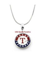 MLB - Texas Rangers Team Logo Pendant Necklace With A 925 Snake Chain  (... - $31.54 CAD