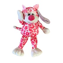 New Toysmart Sugar Loaf Plush Stuffed Animal Doll Toy Pink Leopard 11.5 ... - £7.00 GBP