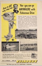 1949 Print Ad Evinrude Fisherman Drive Outboard Motors Milwaukee,Wisconsin - £12.36 GBP