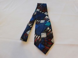 Town Craft Tie Neck neckwear 58&quot; print Multi Colored GUC - £12.07 GBP