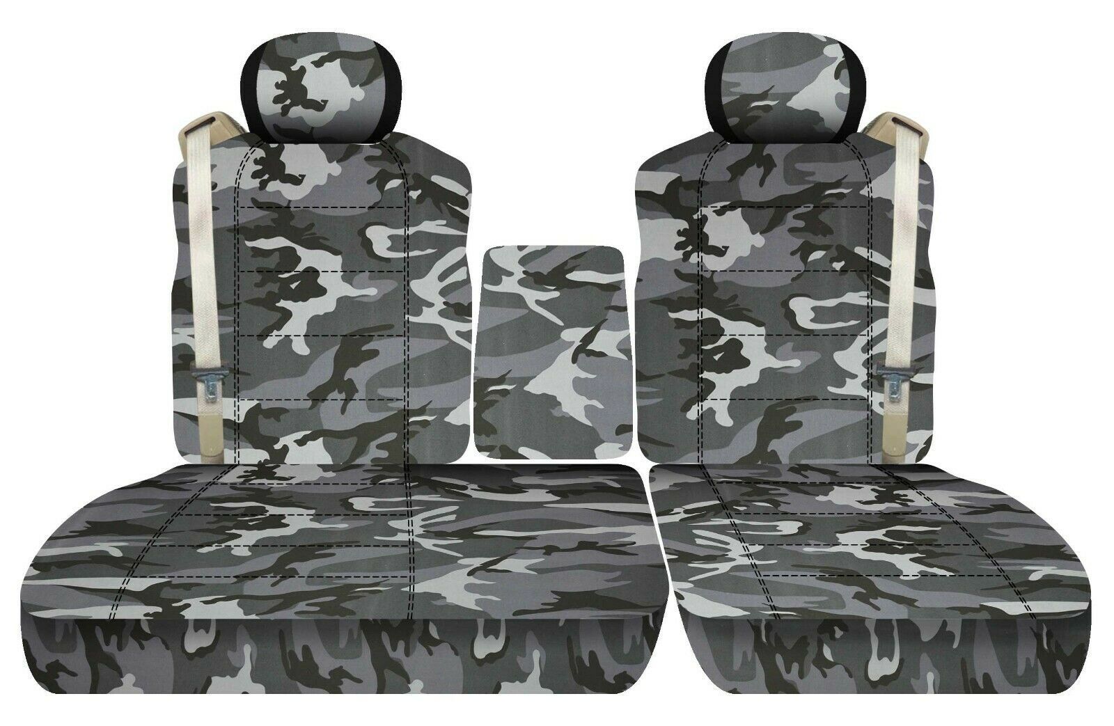 Primary image for Front set seat covers fits FORD F150 TRUCK 2001-2003 40/60 LOW BACK W/ CONSOLE