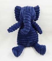 Jellycat London Cordy Roy Blue Elephant Plush Stuffed Animal Ribbed Beanie - £10.40 GBP