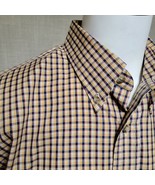 Pendleton Button Down Shirt Men&#39;s Size L Broadway Cloth Yellow Plaid - £12.14 GBP