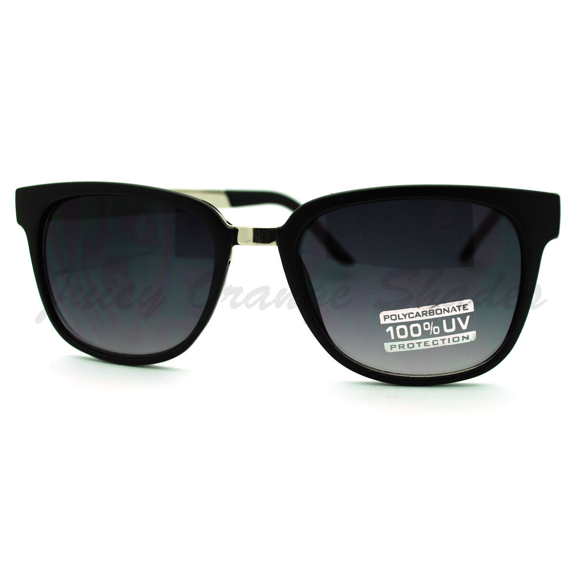 Designer Fashion Sunglasses Square Flat Horn Rim Metal/Plastic Frame - $7.87+