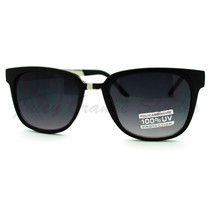 Designer Fashion Sunglasses Square Flat Horn Rim Metal/Plastic Frame - £6.32 GBP+