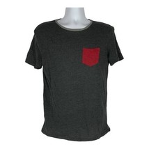 American Eagle Outfitters Slouchy T-Shirt Red Pocket Size S Heather Gray... - $14.00