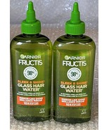 2 Pack Garnier Fructis Sleek &amp; Shine GLASS HAIR WATER Rinse-Out 180 ml - $14.00