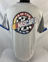 Vintage NASCAR T Shirt Single Stitch Racing Tee Shorts Made USA 90s - £37.33 GBP