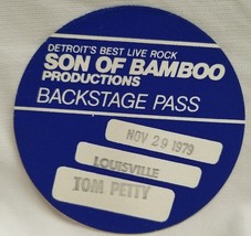 TOM PETTY - VINTAGE ORIGINAL 11 /29 / 79 CLOTH CONCERT BACKSTAGE PASS *L... - £14.98 GBP