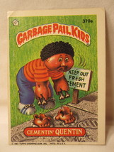 1987 Garbage Pail Kids trading card #370a: Cementin&#39; Quentin / Off-Center - £8.01 GBP