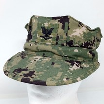 US NAVY Working Type III Woodland Digital Camo Ace Eagle Hat Cap Size 7 1/8 - $19.95