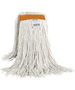 Globe Commercial Products Cotton Wet Mop Refill, 20 Oz, White Pack of 12 - $48.46