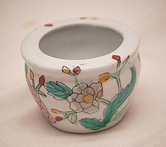 Stoneware Herb Garden Pot Windowsill Planter Colorful Flowers a - $12.86