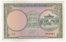 South Vietnam, 1 Dong, 1956, P1, XF - $19.51