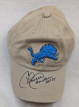 CHARLIE SANDERS &quot;HOF &#39;07&quot; Autographed Signed Detroit Lions Ford Field Hat - $65.49 CAD
